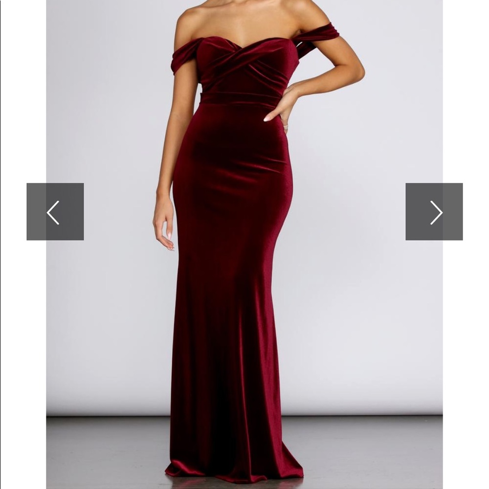 Windsor velvet formal dress